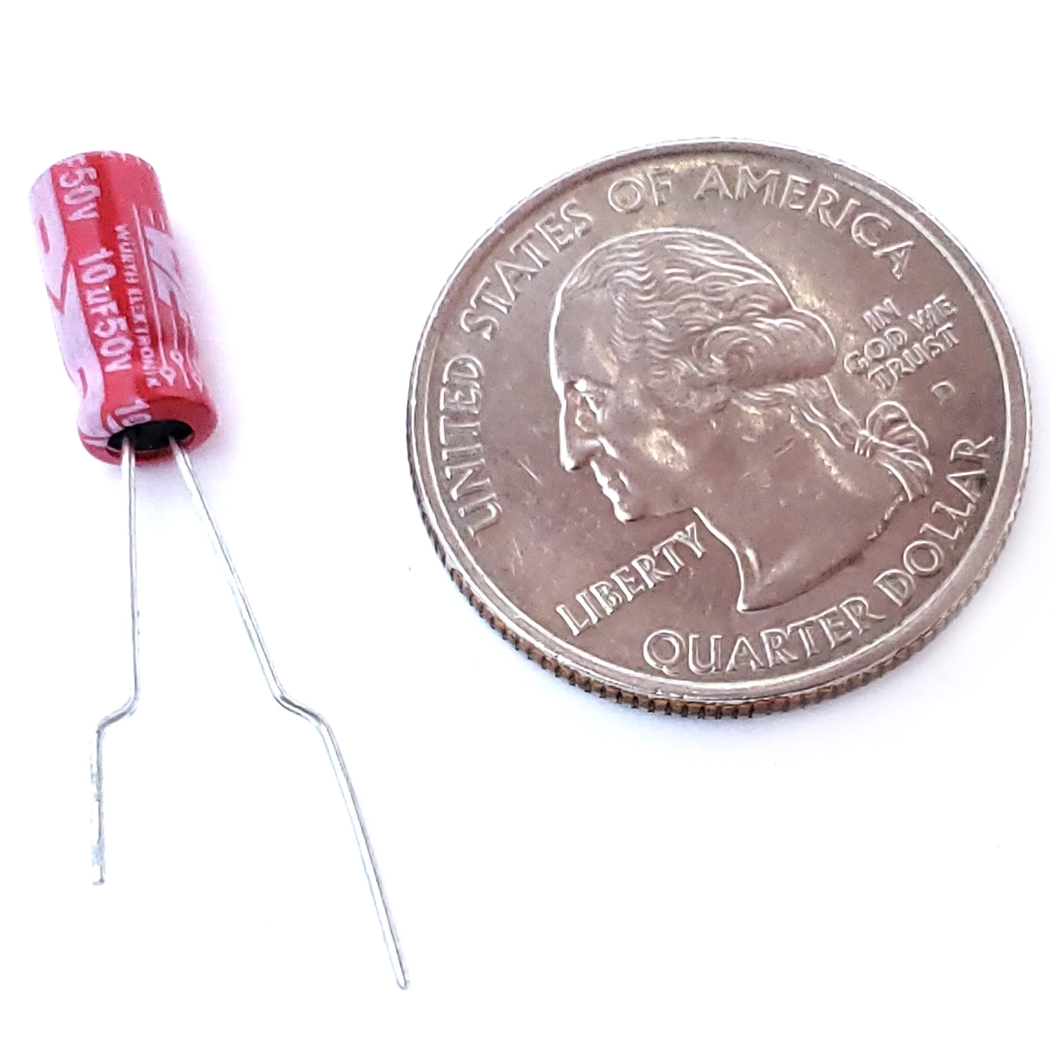 10uF 50 Volt Electrolytic Capacitor - Image 2