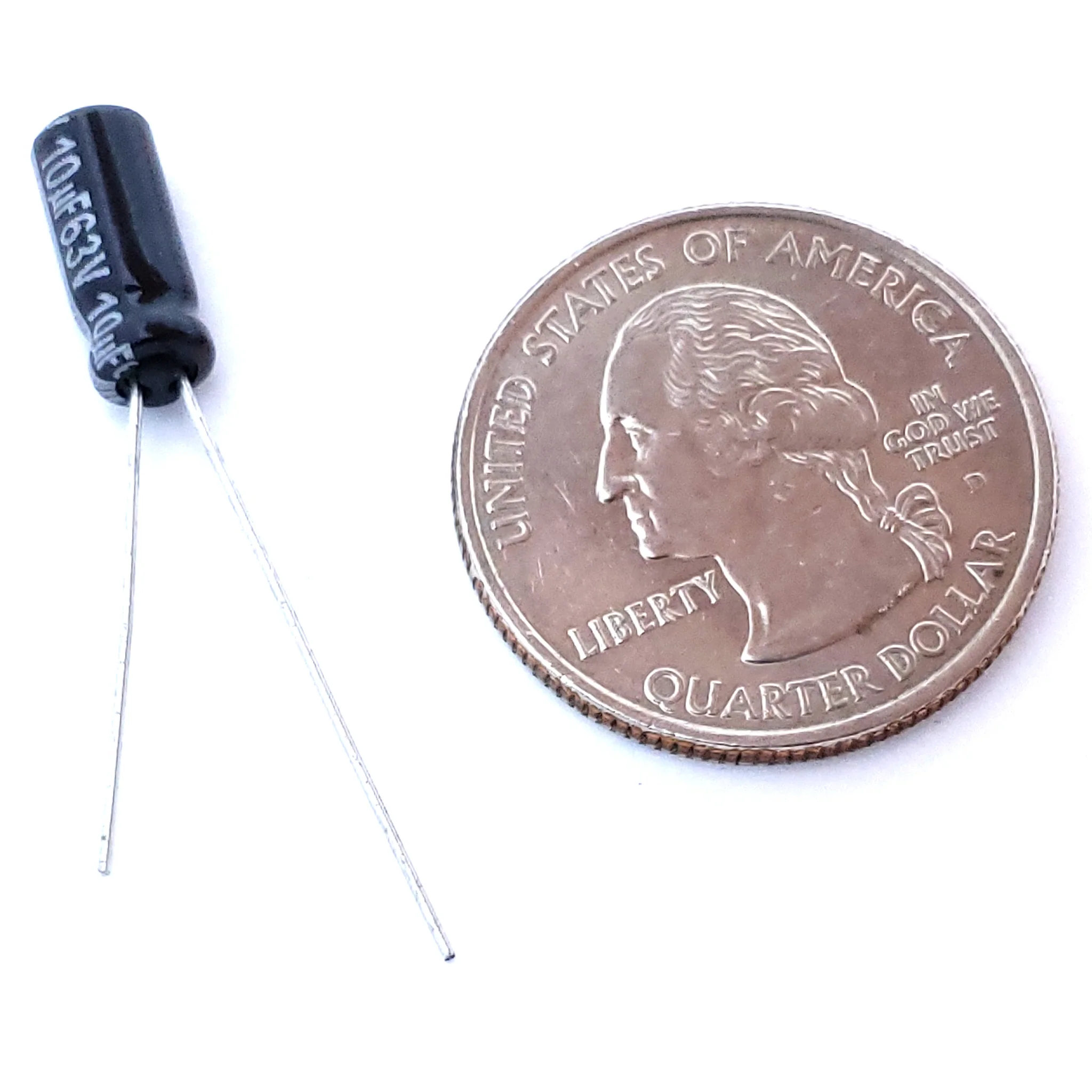 10uF 63 Volt Electrolytic Capacitor - Image 2
