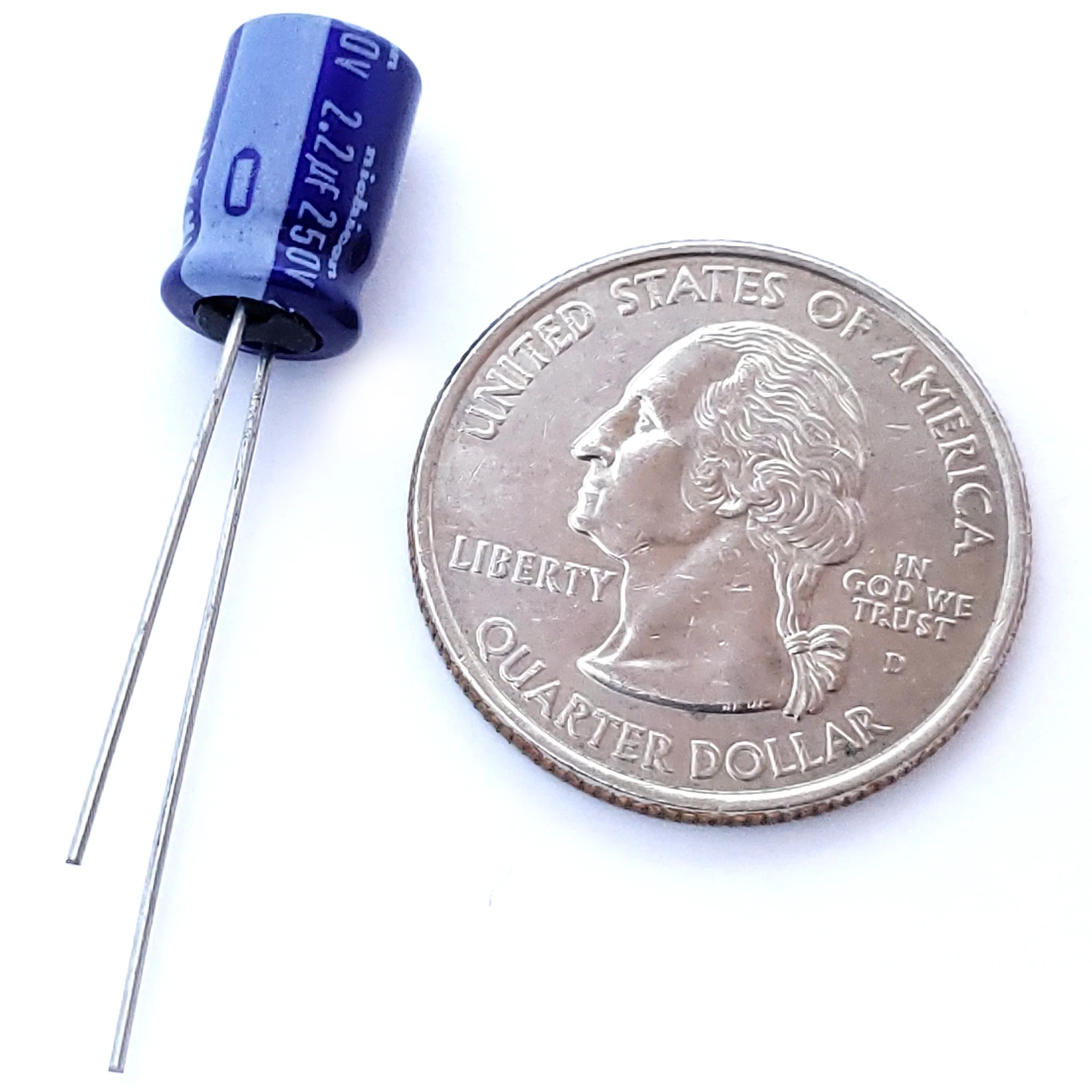 2.2uF 250 Volt Electrolytic Capacitor - Image 2