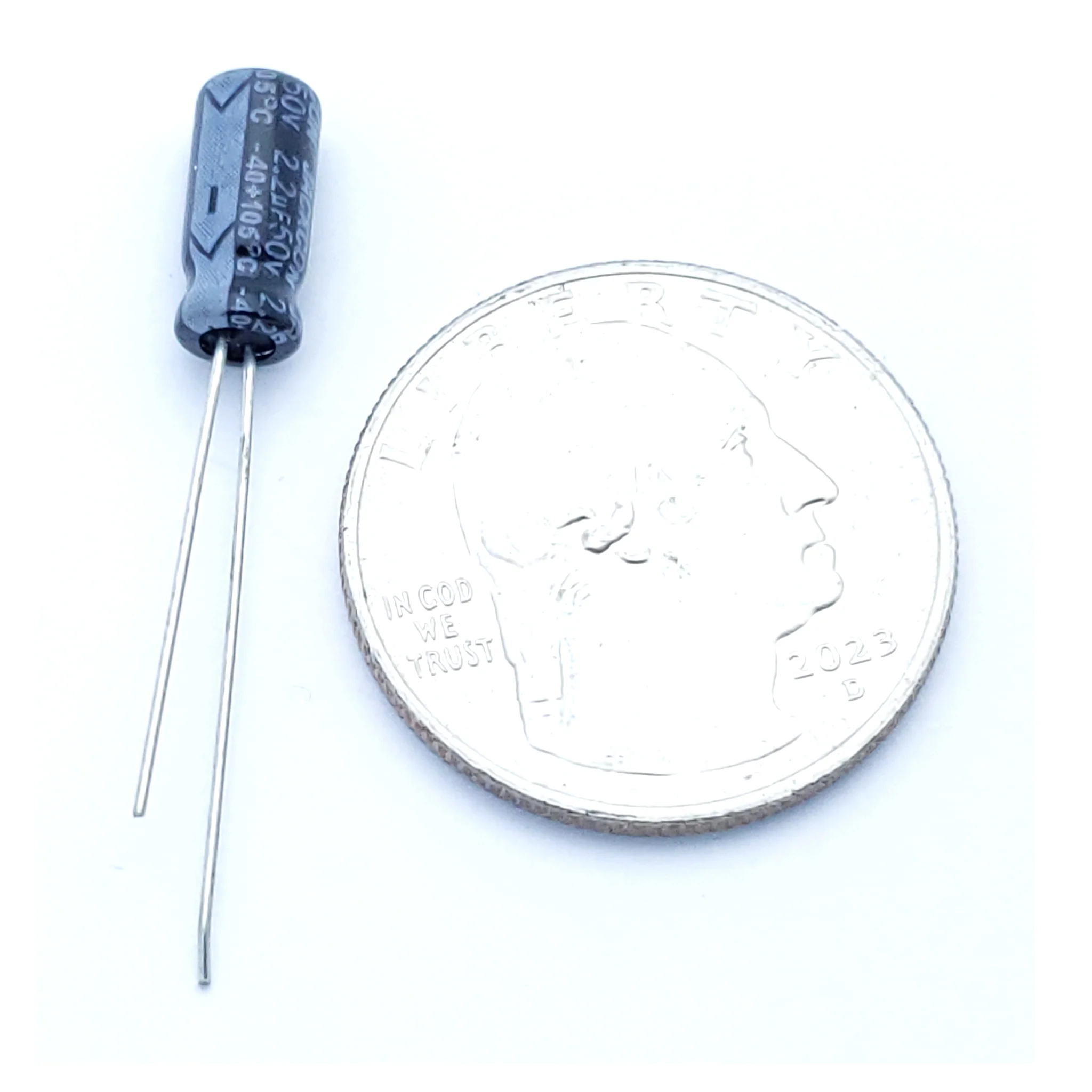 2.2uF 50 Volt Electrolytic Capacitor - Image 2