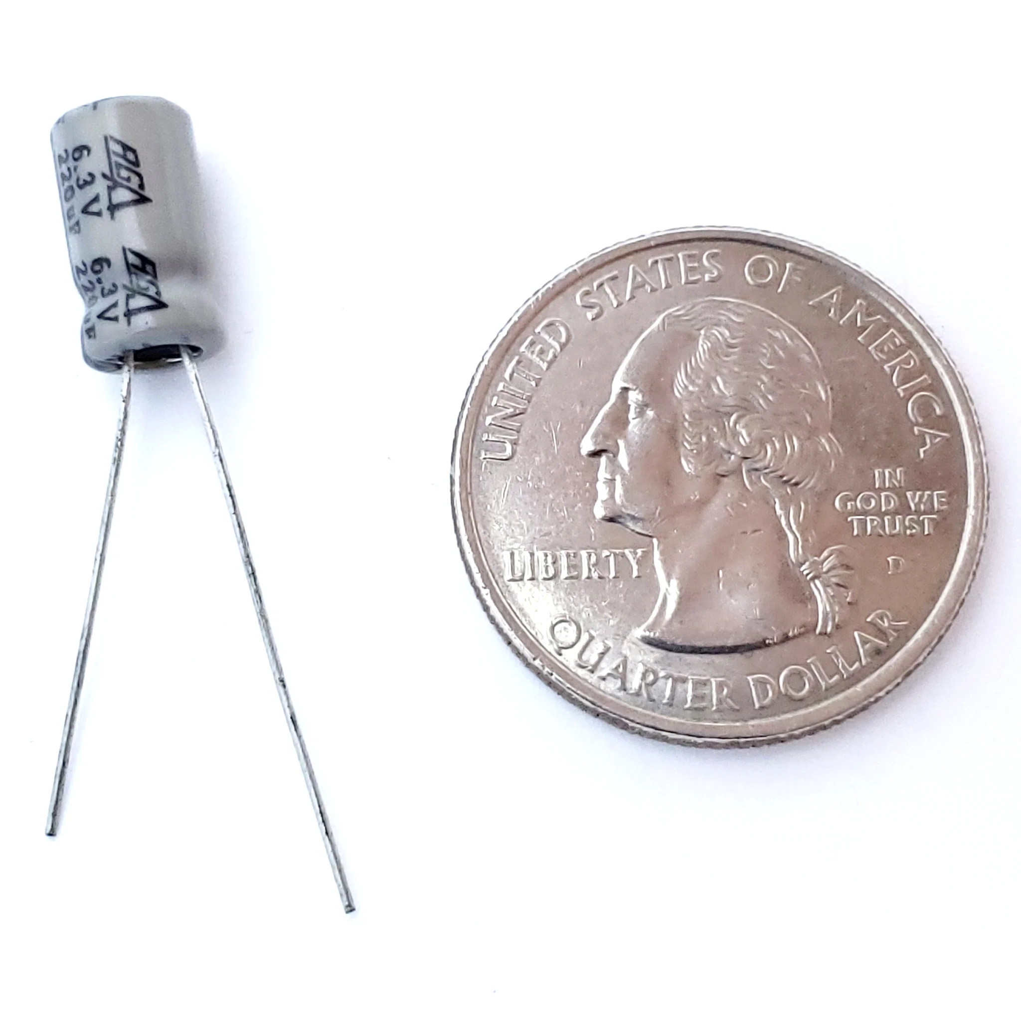 220uF 6.3 Volt Electrolytic Capacitor - Image 2
