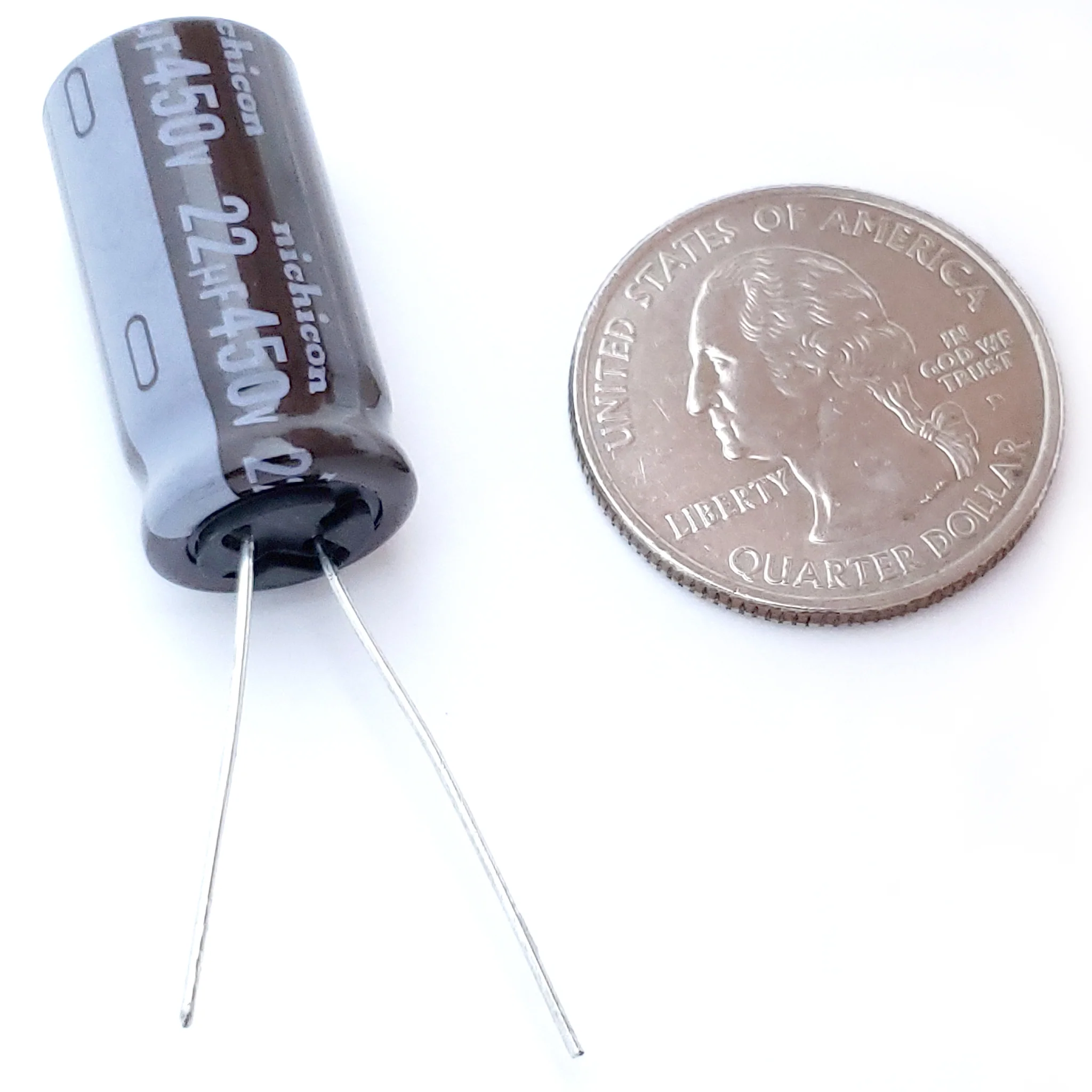 22uF 450 Volt Electrolytic Capacitor - Image 2