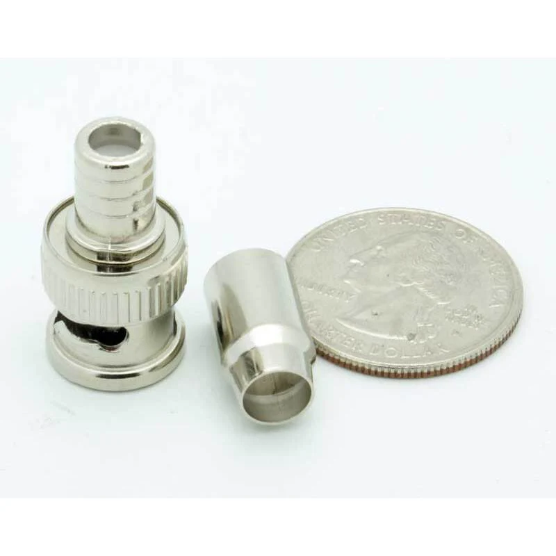 BNC Male 2 Piece Crimp Connector for RG-6 - Image 3