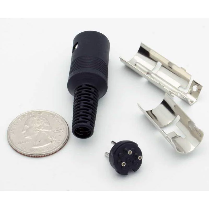 3 Pin DIN Male Inline Plug Connector - Image 3