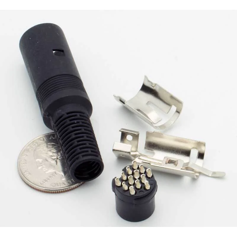 13 Pin DIN Female Inline Jack Connector - Image 3