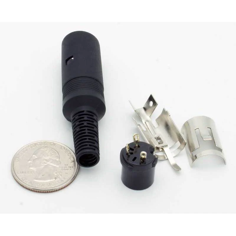 3 Pin DIN Female Inline Jack Connector - Image 3