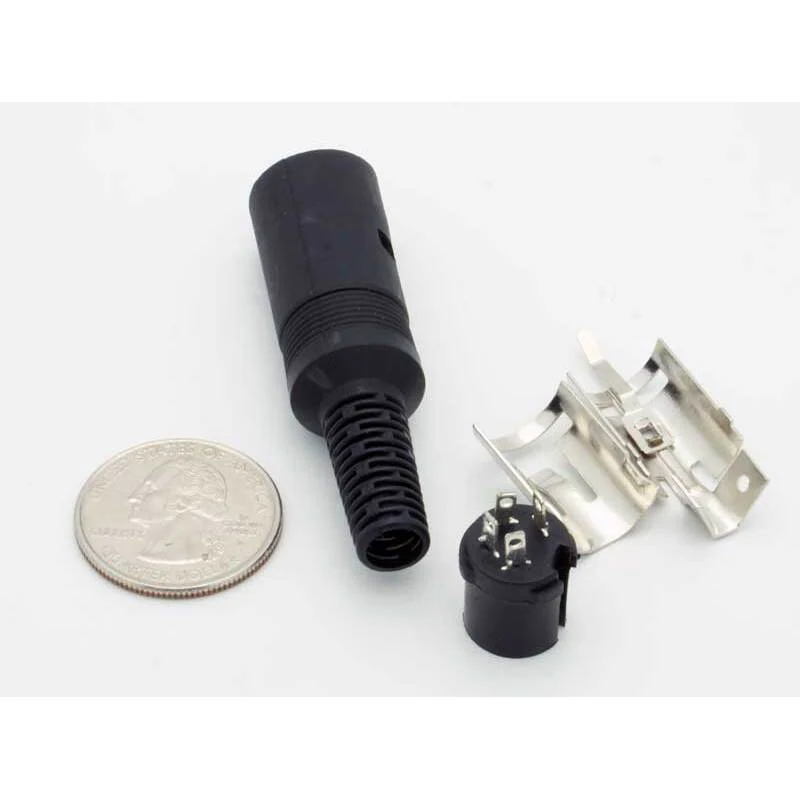 4 Pin DIN Female Inline Jack Connector - Image 3