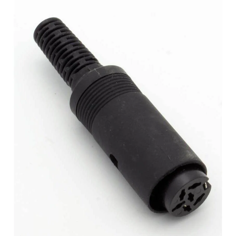 6 Pin DIN Female Inline Jack Connector
