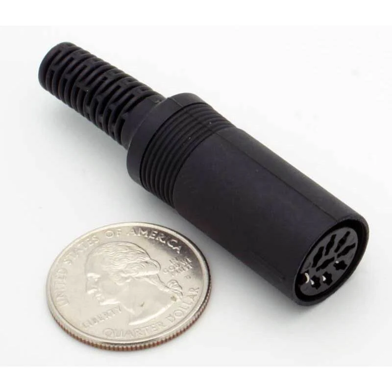 8 Pin DIN Female Inline Jack Connector - Image 2