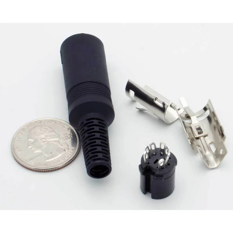8 Pin DIN Female Inline Jack Connector - Image 3