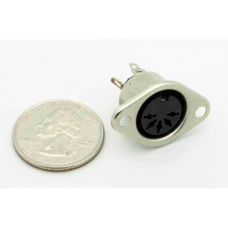 5 Pin DIN Female Panel Mount Jack - Image 3
