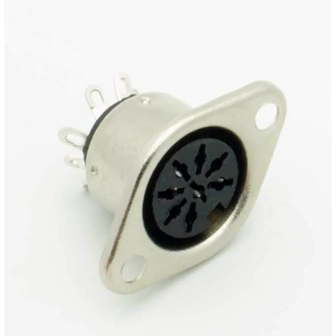 8 Pin DIN Female Panel Mount Jack