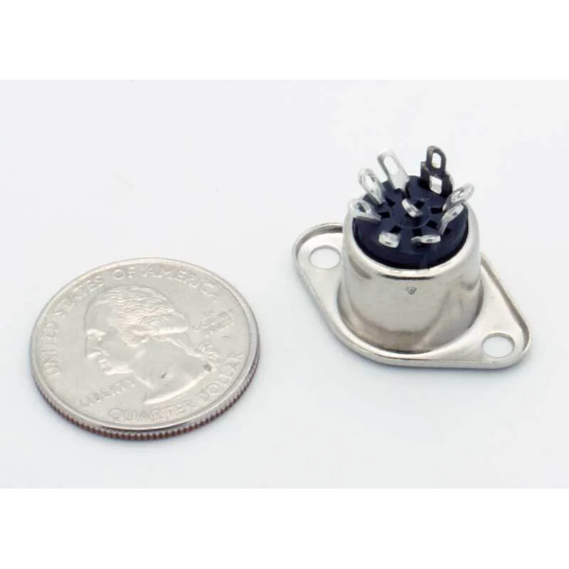 8 Pin DIN Female Panel Mount Jack - Image 3