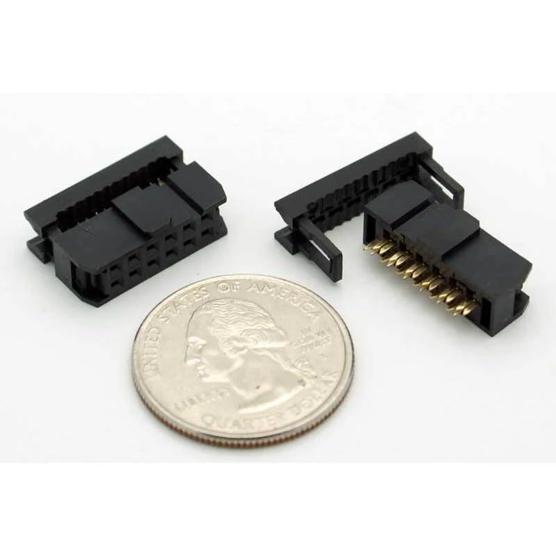 12 Pin IDC Female Socket Connector 0.1" (Keyed) - Image 3