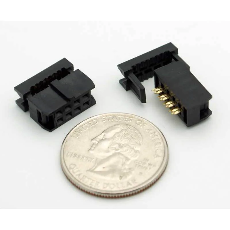 8 Pin IDC Female Socket Connector 0.1" (Keyed) - Image 2