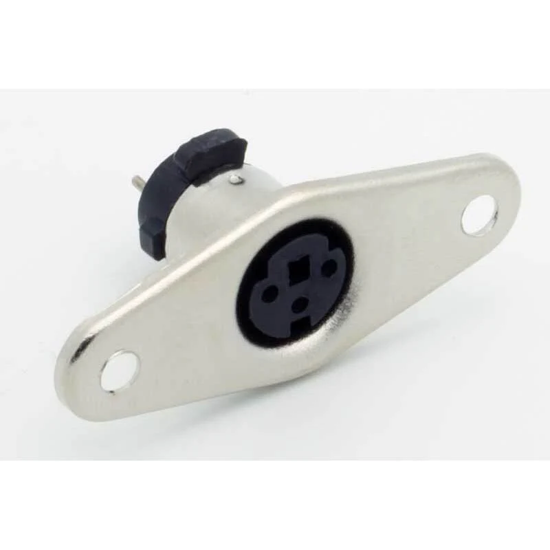 3 Pin Mini-DIN Female Panel Mount Jack