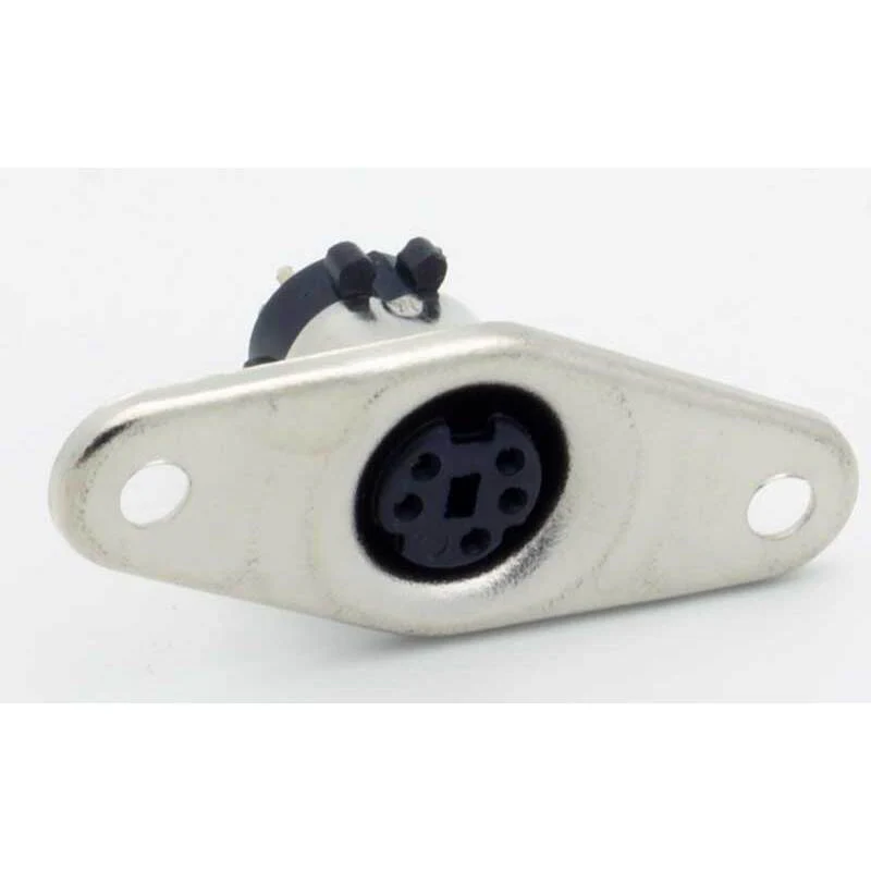 5 Pin Mini-DIN Female Panel Mount Jack