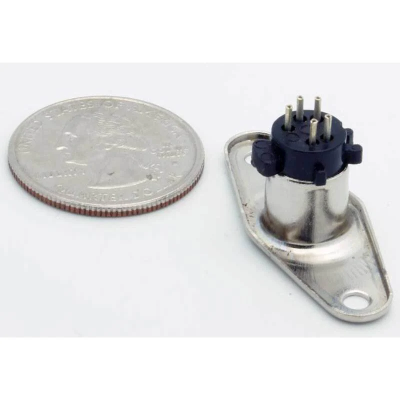 5 Pin Mini-DIN Female Panel Mount Jack - Image 3