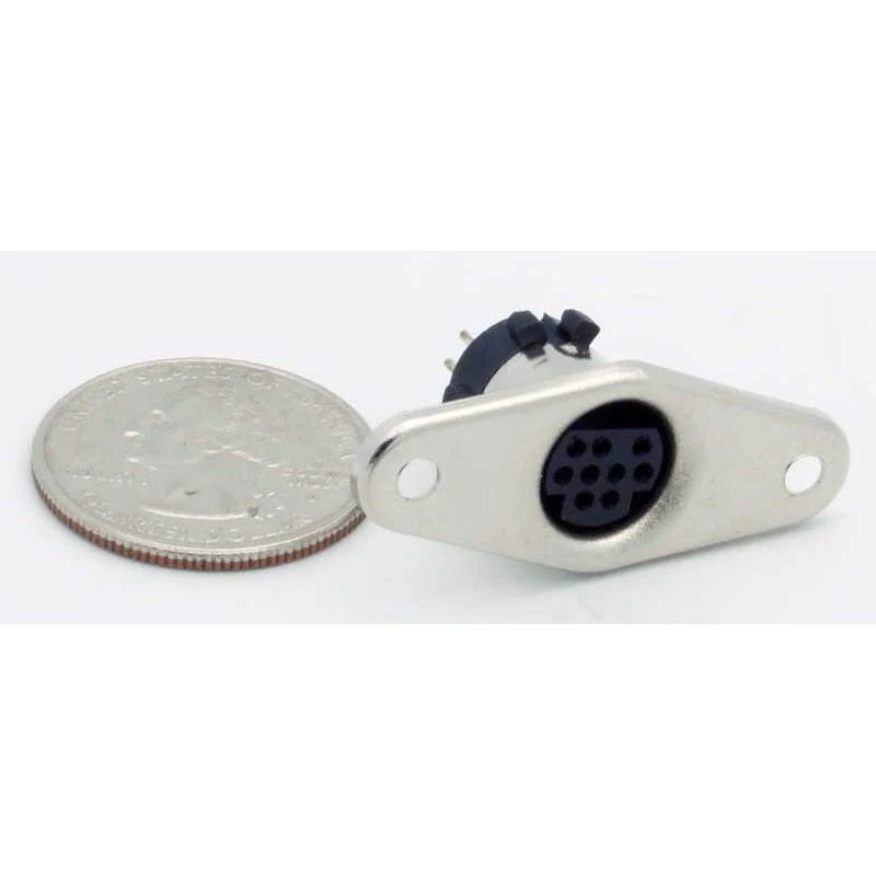 9 Pin Mini-DIN Female Panel Mount Jack - Image 2