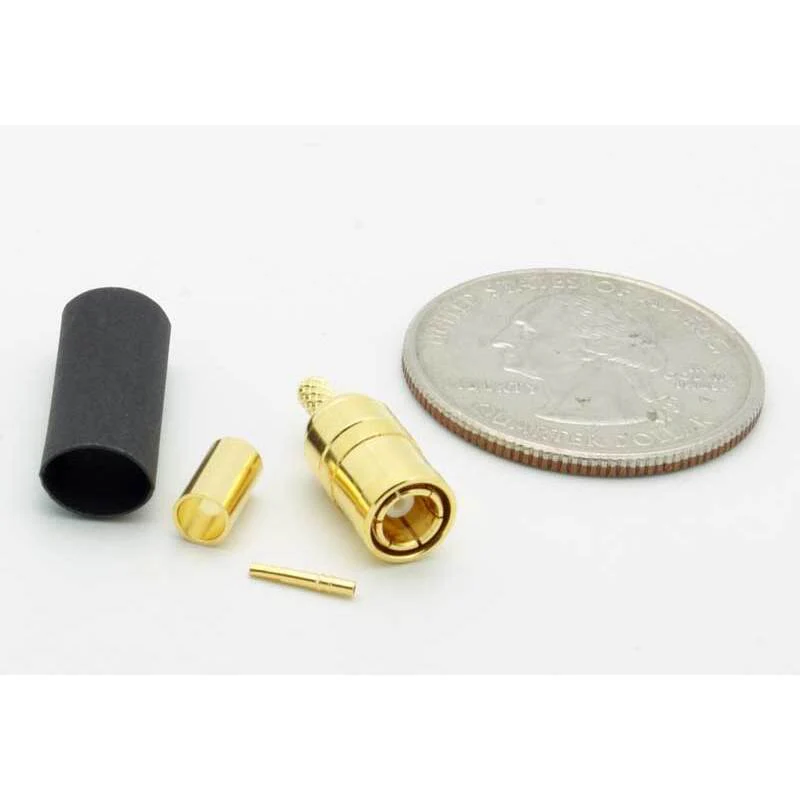 SMB Male 3 Piece Crimp Connector for RG-316 - Image 2