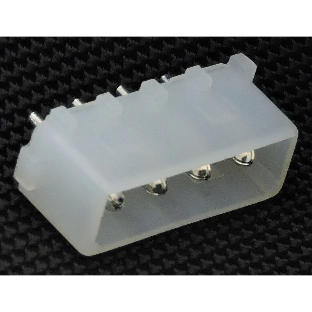 4 Pin Molex Male PC Mount - 0.084 Pins