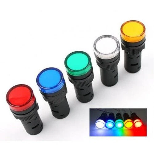 Panel Mount 12V LED, Multiple Colors - 0.63" (16mm) Mounting Hole - Medium Series - Image 24