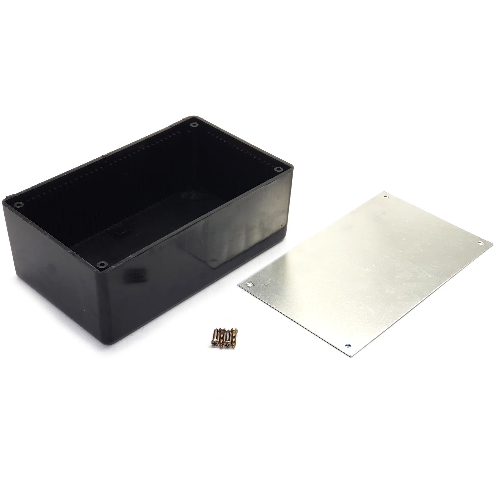 Philmore PB170 Black Plastic Project Box w/ metal Lid 5-3/4” 3-5/16” 2.0'' - Image 2