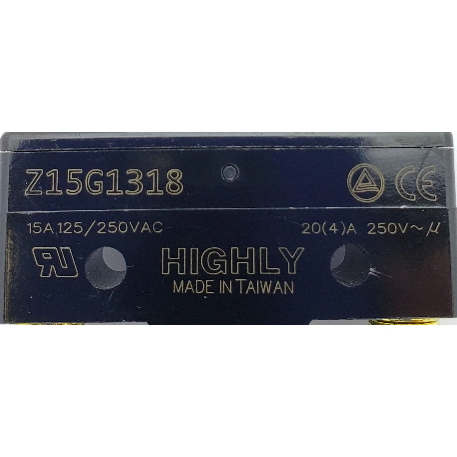 Large MicroSwitch 15A 125/250V Heavy Duty - HIGHLY Z15G1318 - Image 3