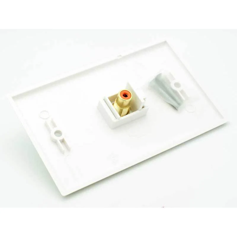 RCA Female Keystone Jack - Orange - Image 4