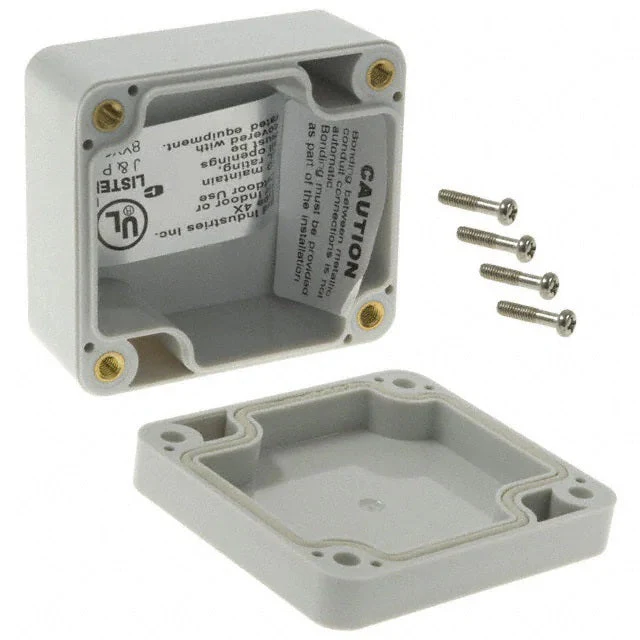Grey Plastic Project Box 2.56x2.28x1.38" BUD PN-1320