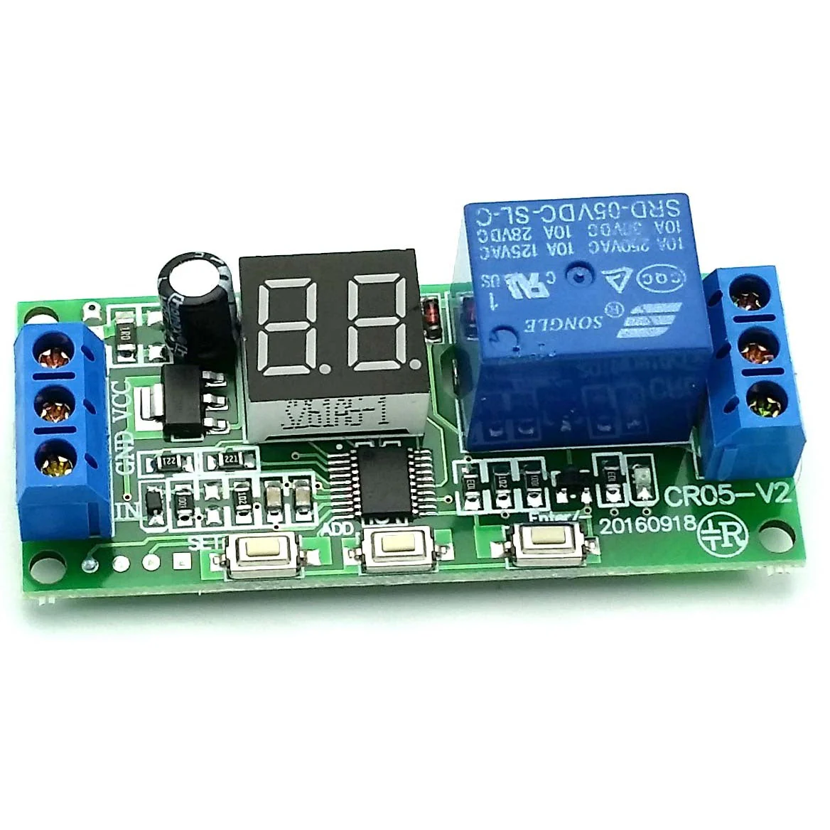 Programmable DC Relay (Timer Relay 10A Contact, 5/12/24V DC Coil) Time Delay Relay - Image 3