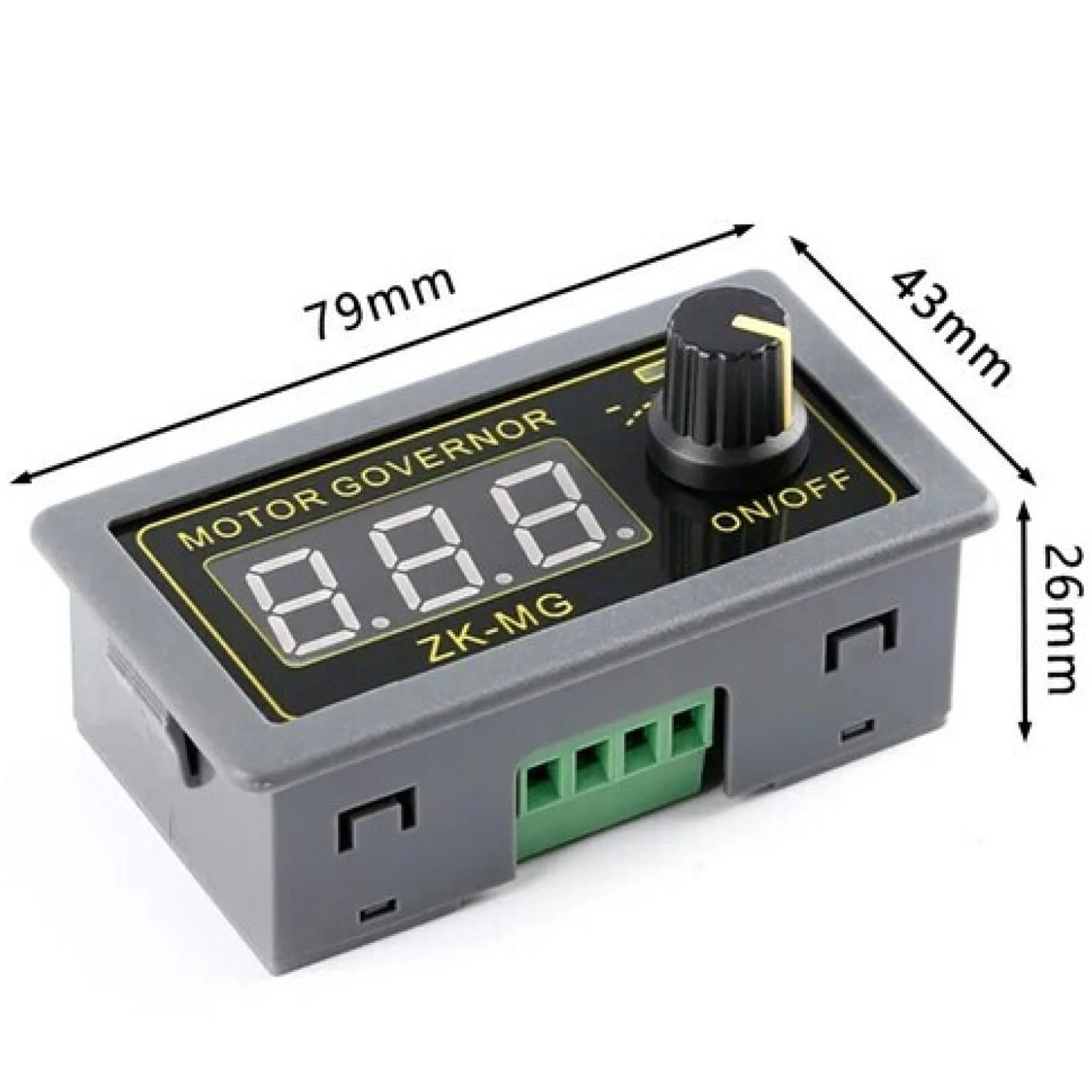 PWM DC Motor Speed Controller with Digital Display (5 to 30VDC) - 5 to 15A - Image 4