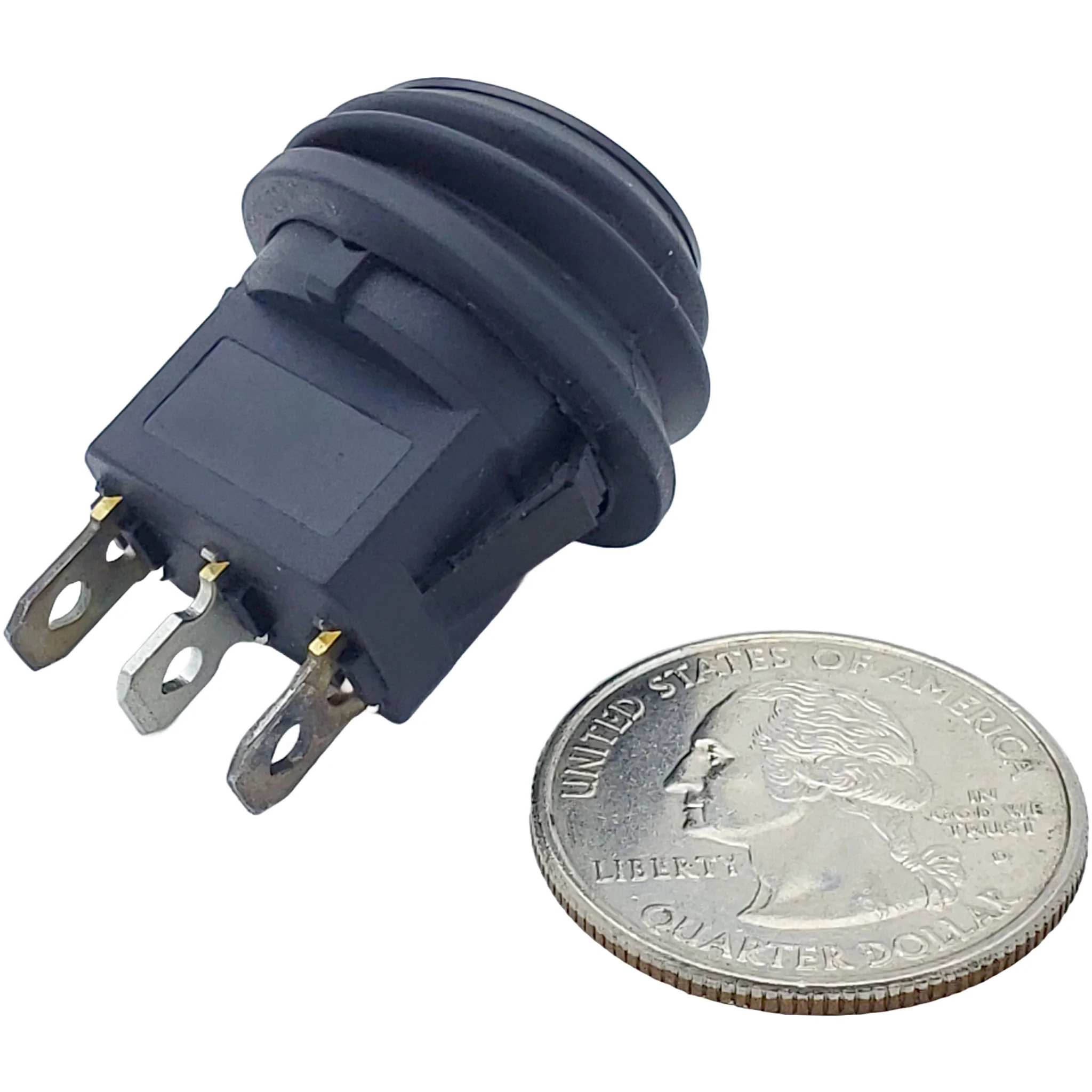 Round Waterproof Rocker Switch 5A 36V (ON-OFF) - Image 2