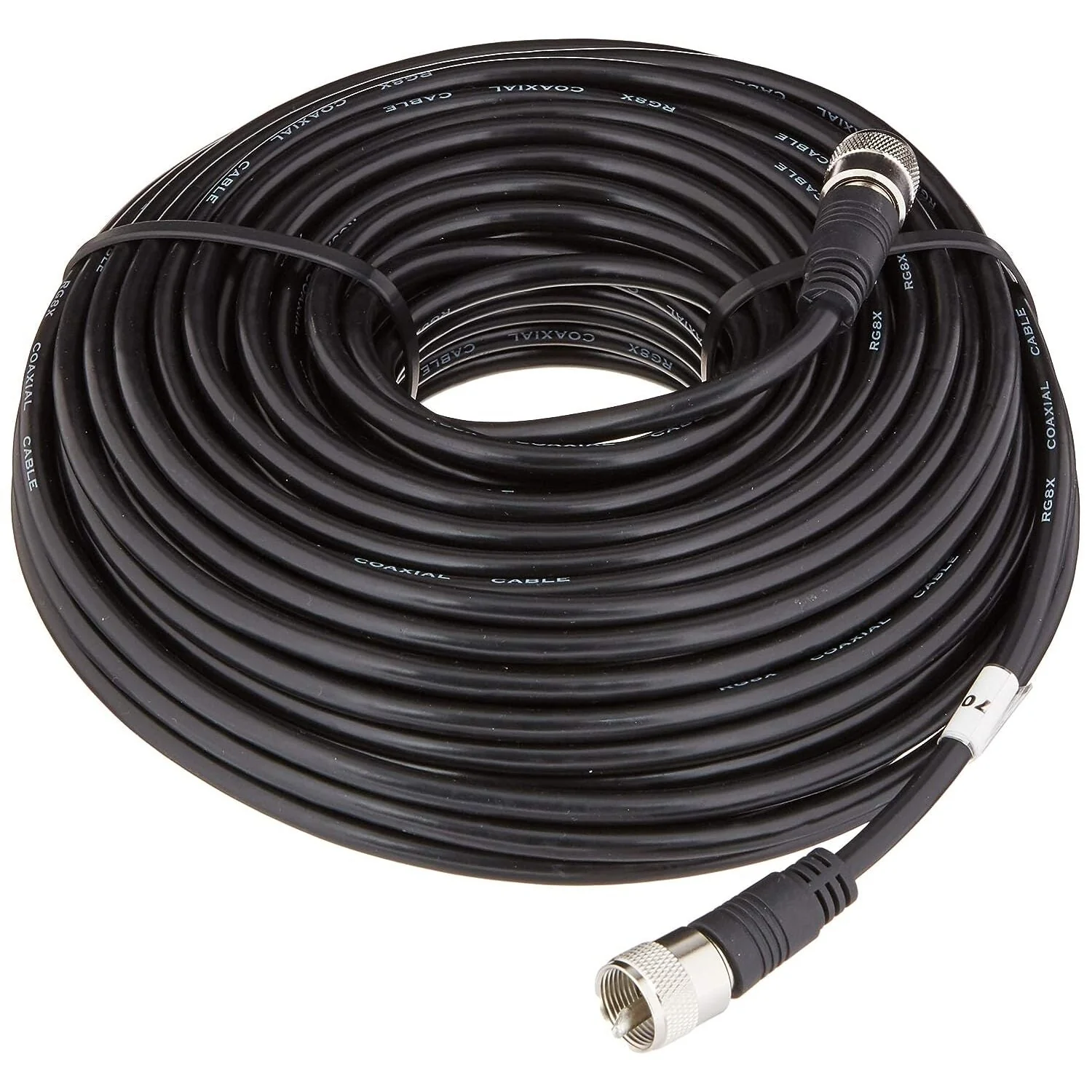 100' 50 Ohm UHF Male - UHF Male (PL-259) Cable - RG-8X - Image 4