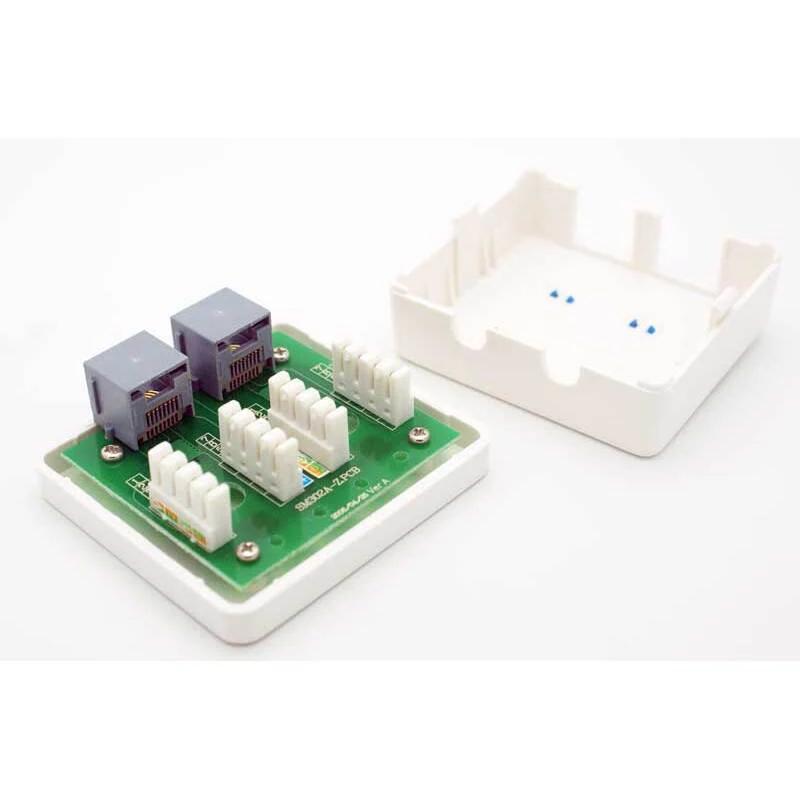 RJ-45 / CAT-5e Surface Mount Jack w/Box - 2 Port - Image 3