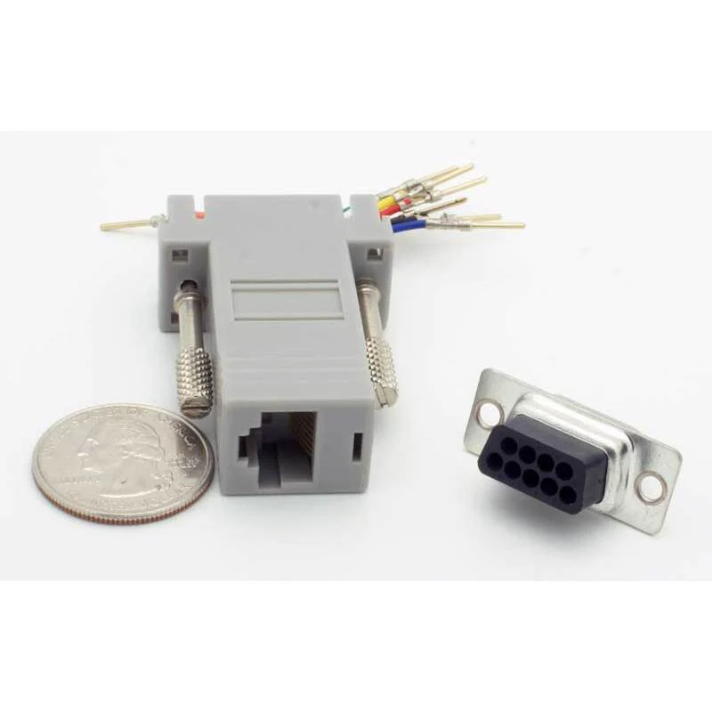 DB-9 Male - RJ-45 Female Modular Adapter - Image 3
