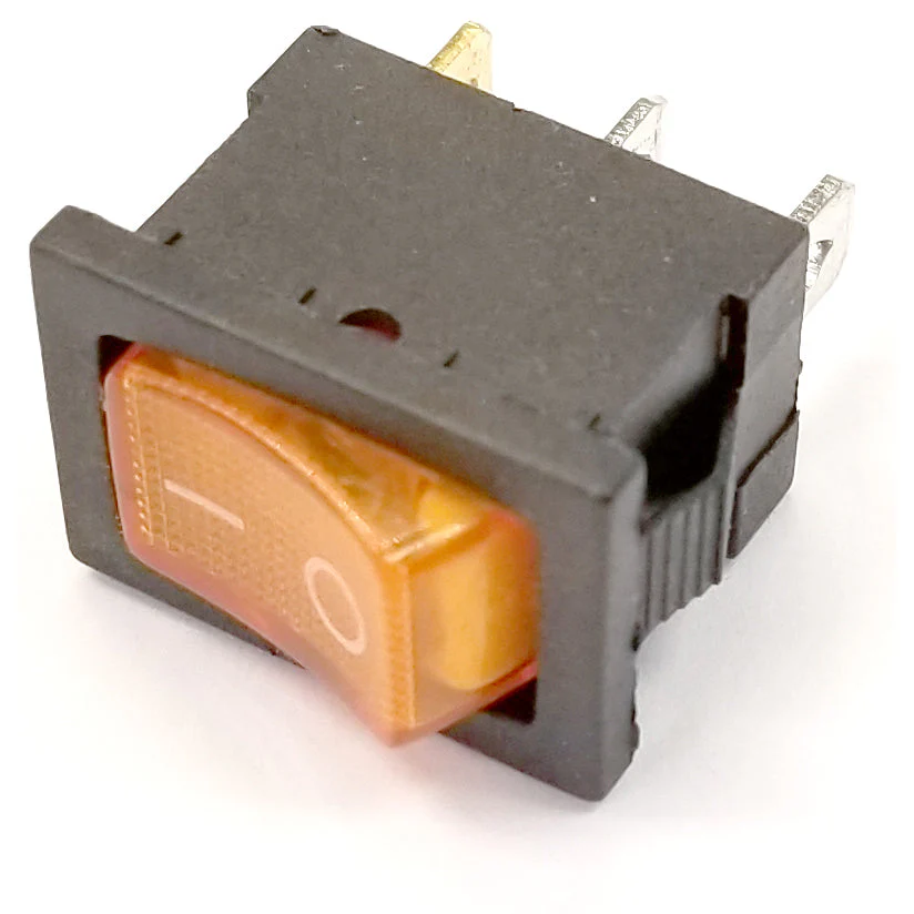 SPST Snap In Illuminated Rocker Switch On-Off 10A 125V AC Neon Switch (Choose your color) - Image 3