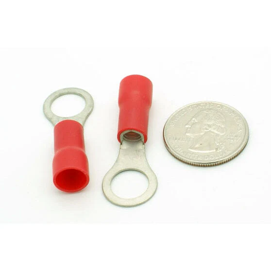 Ring Terminal - 8 AWG - 3/8" Stud - 4 Pack