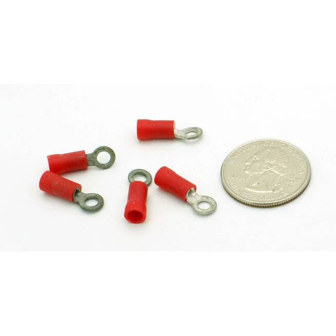Ring Terminal - 22-18 AWG - #6 Stud - 100 Pack