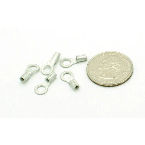 Non-Insulated Ring Terminal - 22-18 AWG - #8 Stud - 100 Pack