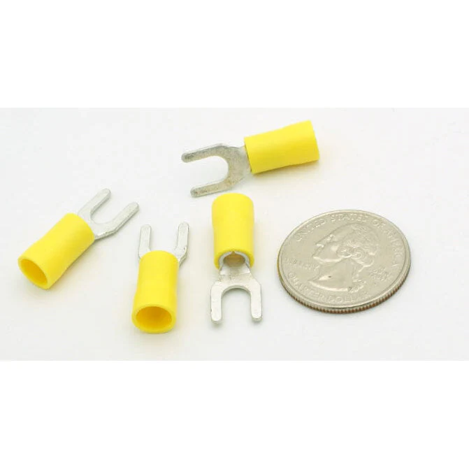 Block Spade Terminal - 12-10 AWG - #10 - 100 Pack