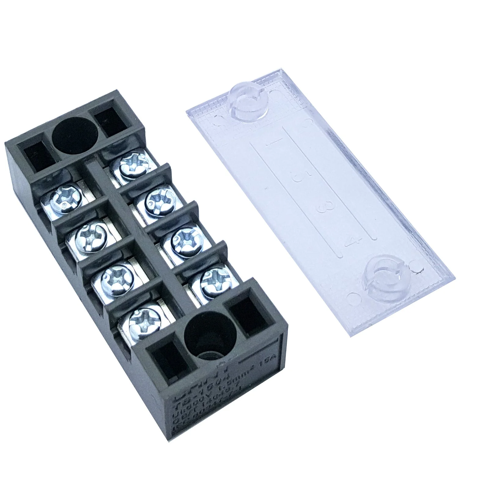 Small Covered 4 Position Terminal Strip - With Removable Cover - Image 3