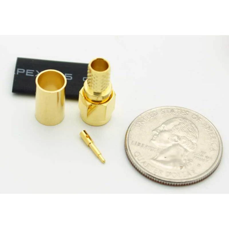 SMA Male 3 Piece Crimp Connector for LMR-240 - Image 3
