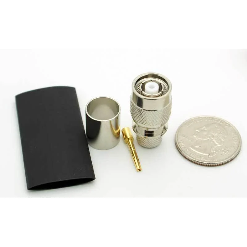 Reverse TNC Male 3 Piece Crimp Connector for LMR-400 Coax - Image 3