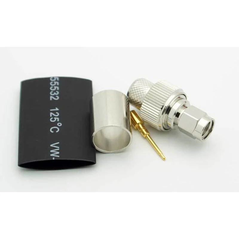 SMA Male 3 Piece Crimp Connector for LMR-400