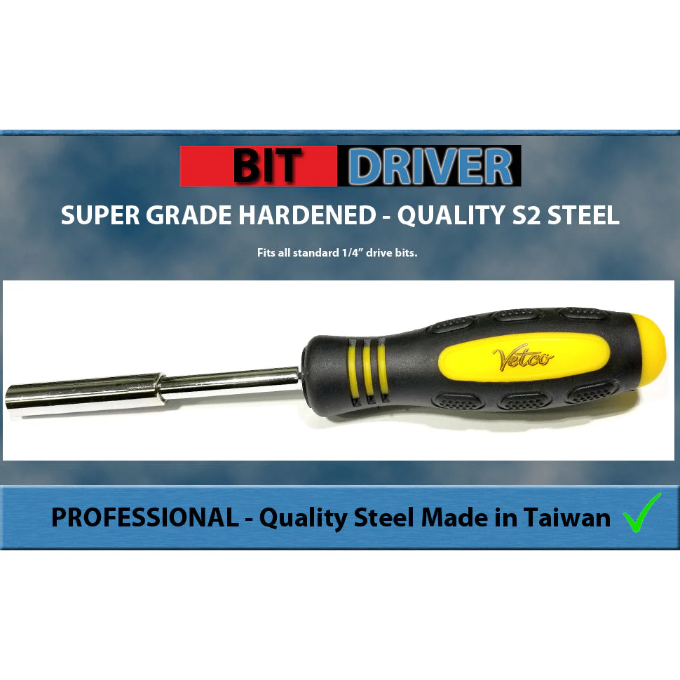 VETCO Magnetic 1/4th Hex Bit Driver Handle - Image 2