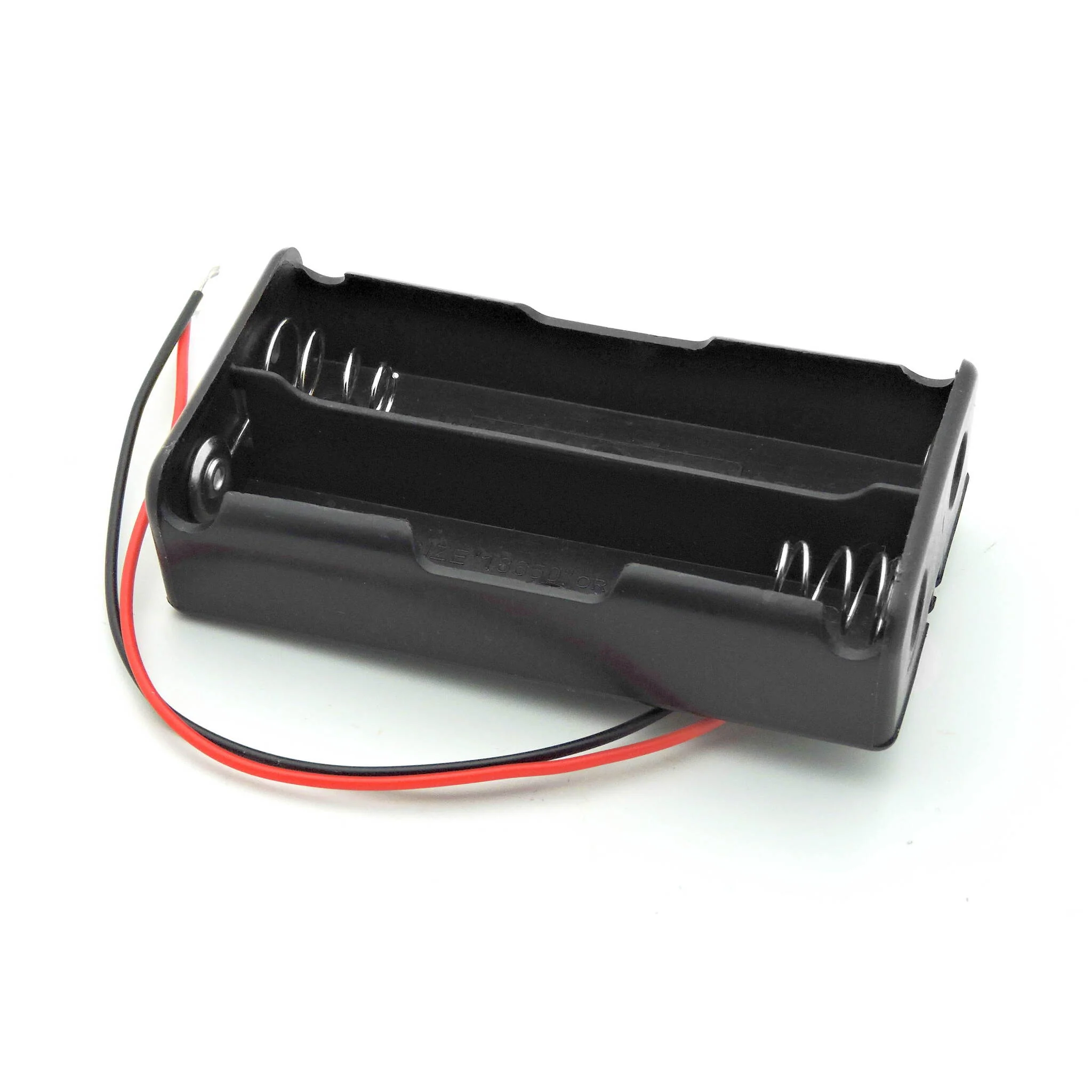 Two Battery 18650 Holder w/ Leads