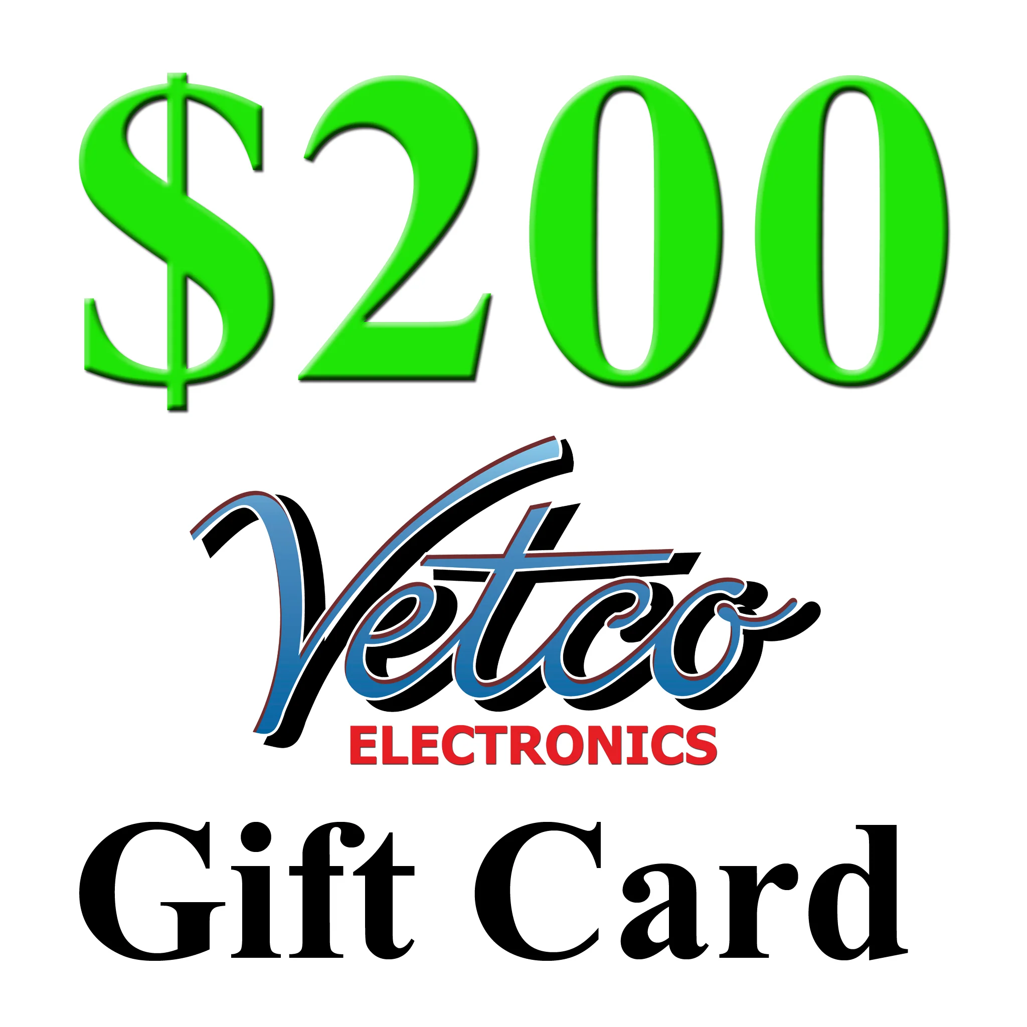 Vetco Electronics Gift Card - Choose Your Value - Image 7
