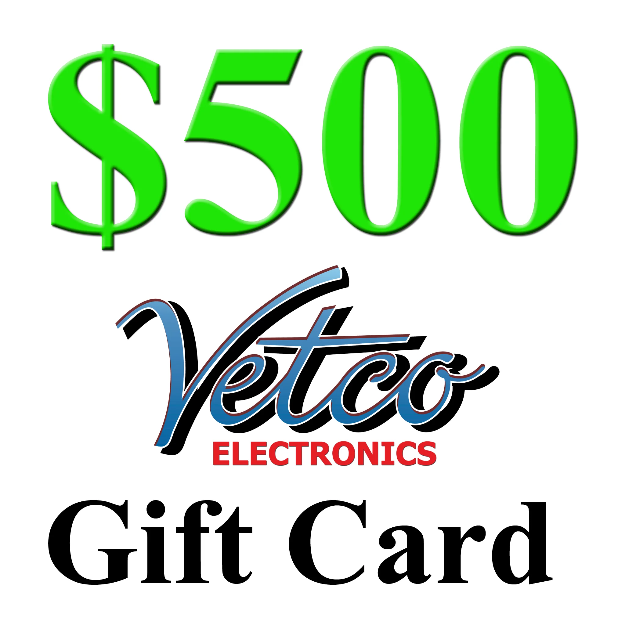Vetco Electronics Gift Card - Choose Your Value - Image 8