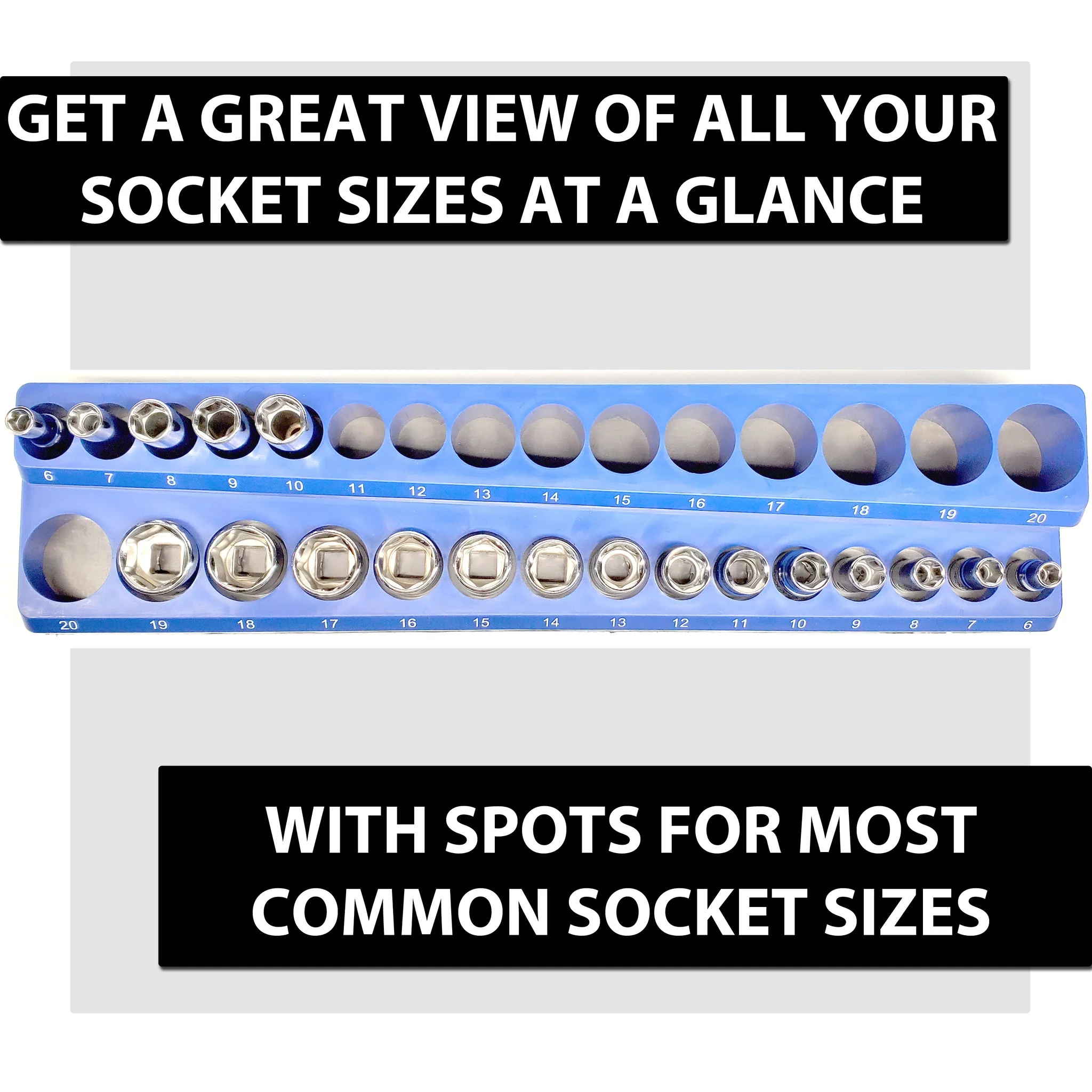30-Piece Metric 3/8th Magnetic Socket Holder - Image 8